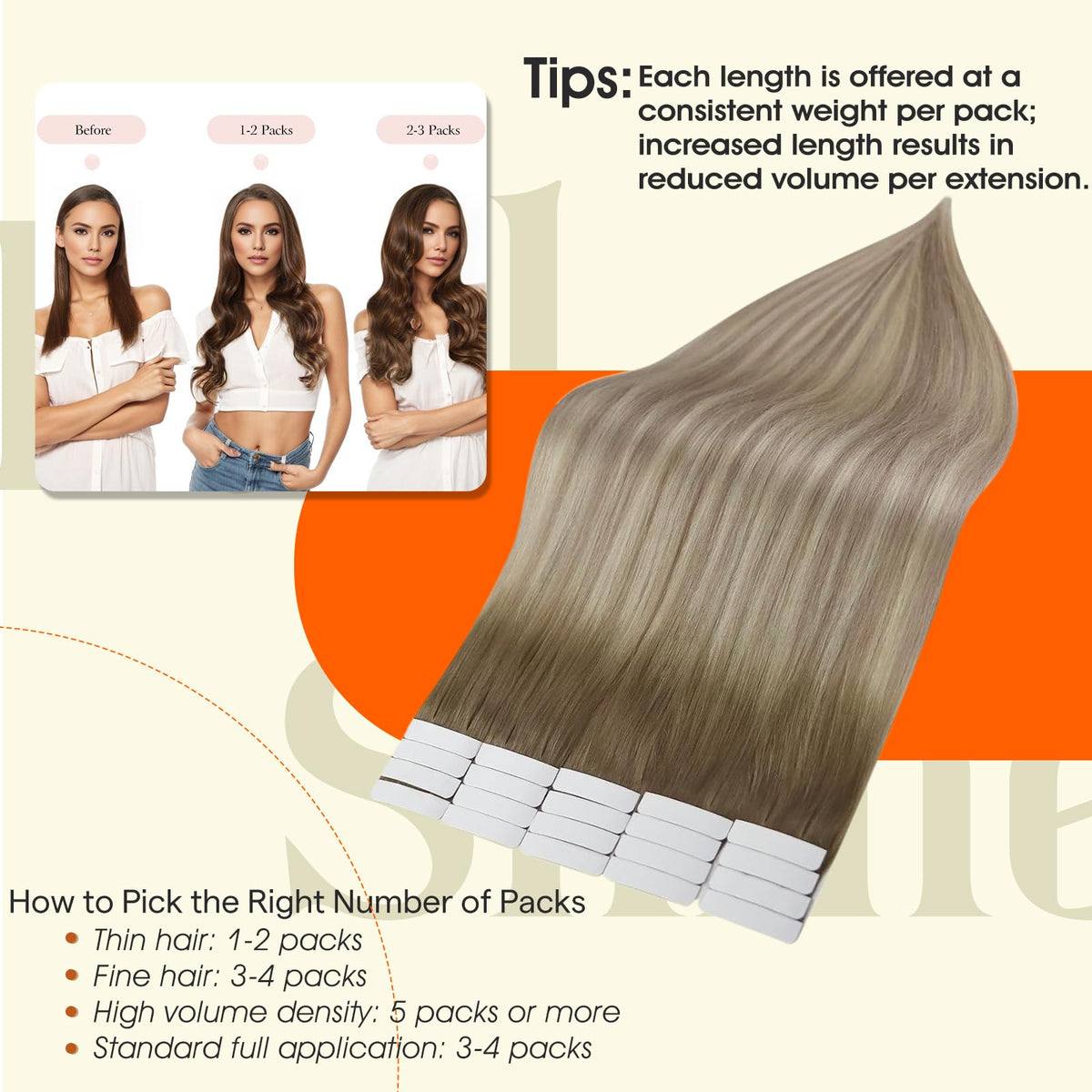 Full Shine Tape In Hair Extensions Ash Brown Blonde styled in soft waves