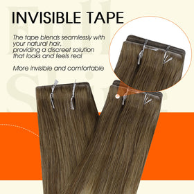 Full Shine Tape In Hair Extensions displayed with packaging