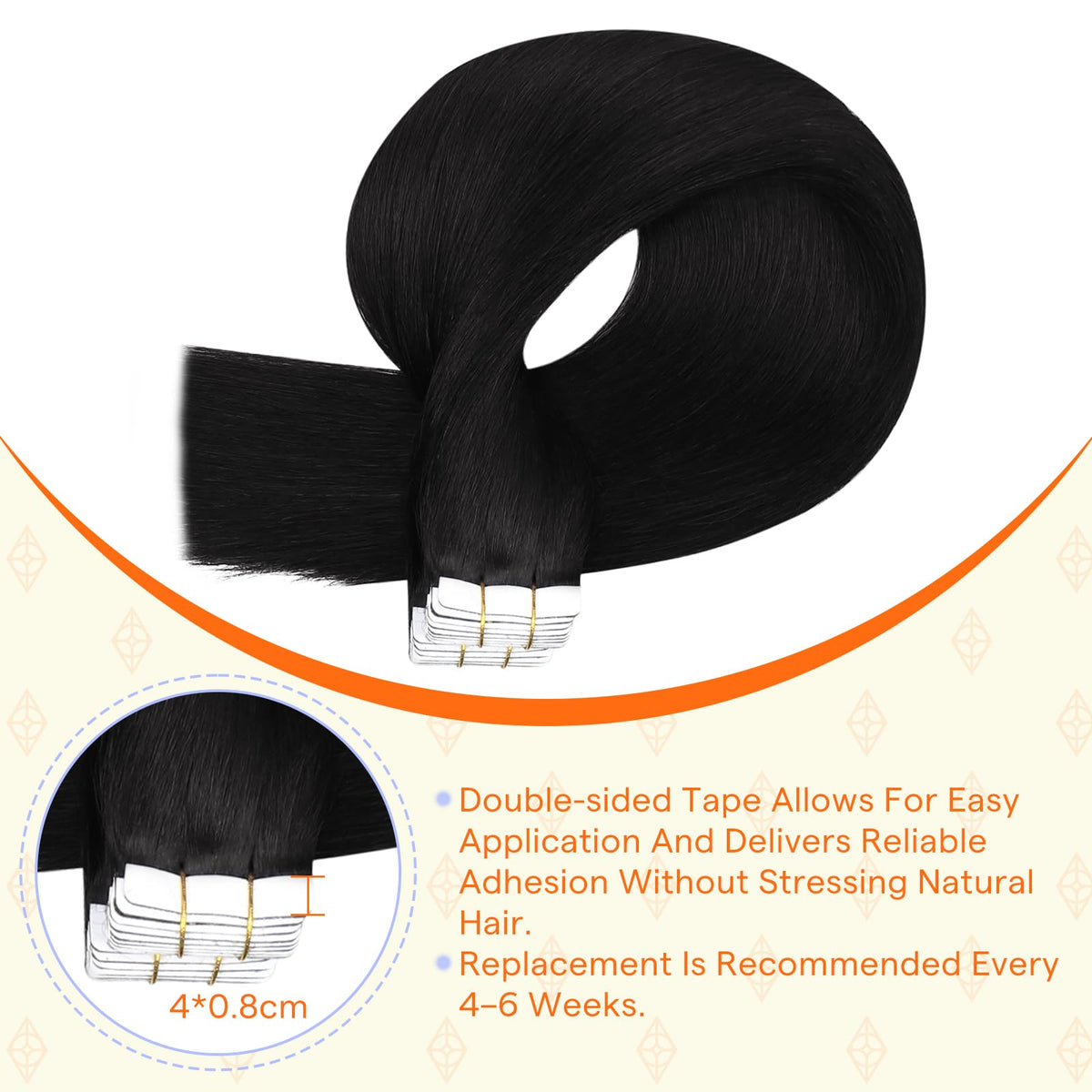 Full Shine Tape in Hair Extensions in a lifestyle setting