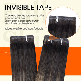 Full Shine Tape In Hair Extensions in packaging