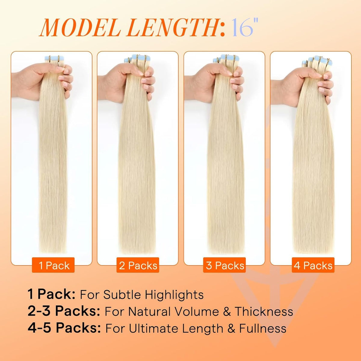 Full Shine Tape In Hair Extensions installation process