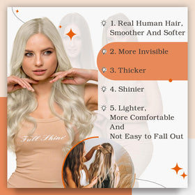 Full Shine Tape In Hair Extensions on a model at an event
