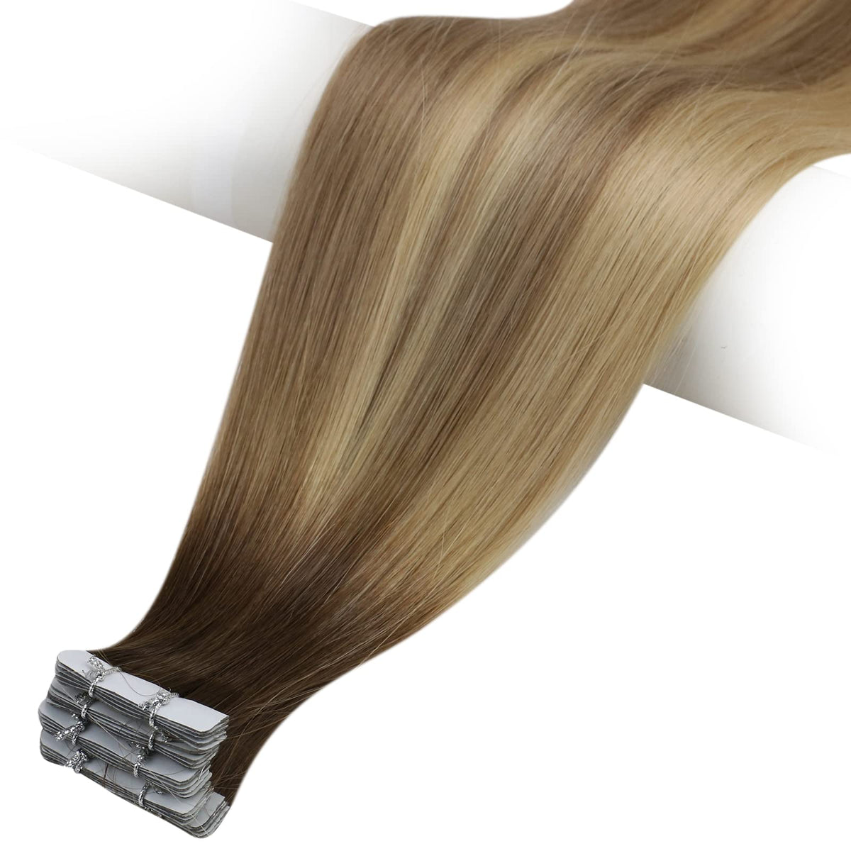 Full Shine Tape in Hair Extensions with styling tools