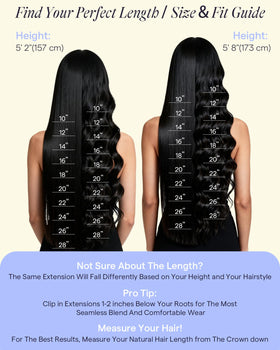 Full Shine Thick Clip-Ins being applied