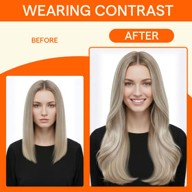 Full Shine U Tip Hair Extensions displayed on a model