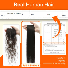 Full Shine U Tip Hair Extensions Medium Brown keratin tip close-up