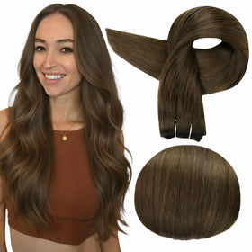 Full Shine Weft Hair Extensions 10 Inch front view