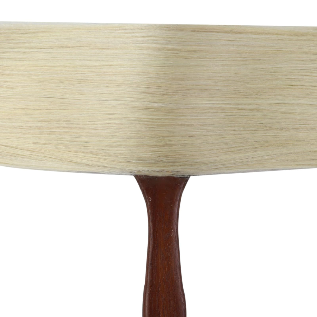Full Shine Weft Hair Extensions 10 Inch Platinum Blonde back view