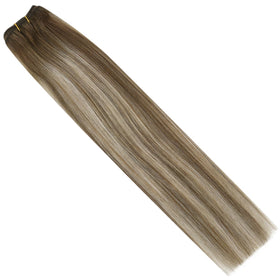 Full Shine Weft Hair Extensions 16In 105G displayed on a mannequin