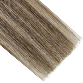 Full Shine Weft Hair Extensions 16In 105G installation process