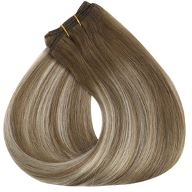 Full Shine Weft Hair Extensions 16In 105G packaging