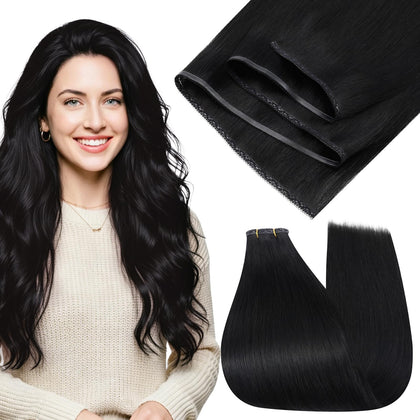 Full Shine Weft Hair Extensions 22 inch 80g front view