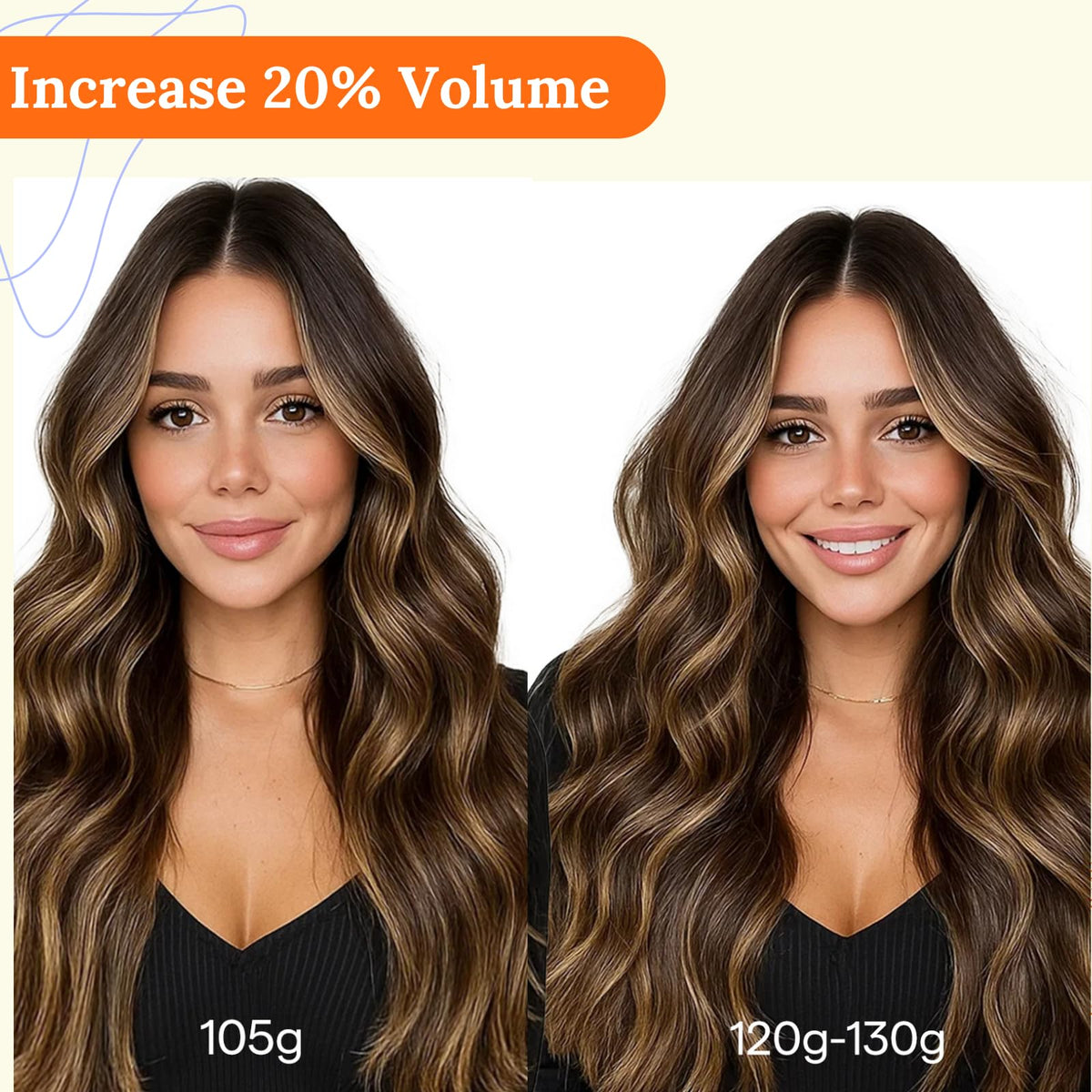 Full Shine Weft Hair Extensions 22 Inch packaging