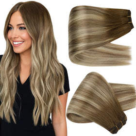 Full Shine Weft Hair Extensions 24 Inch front view