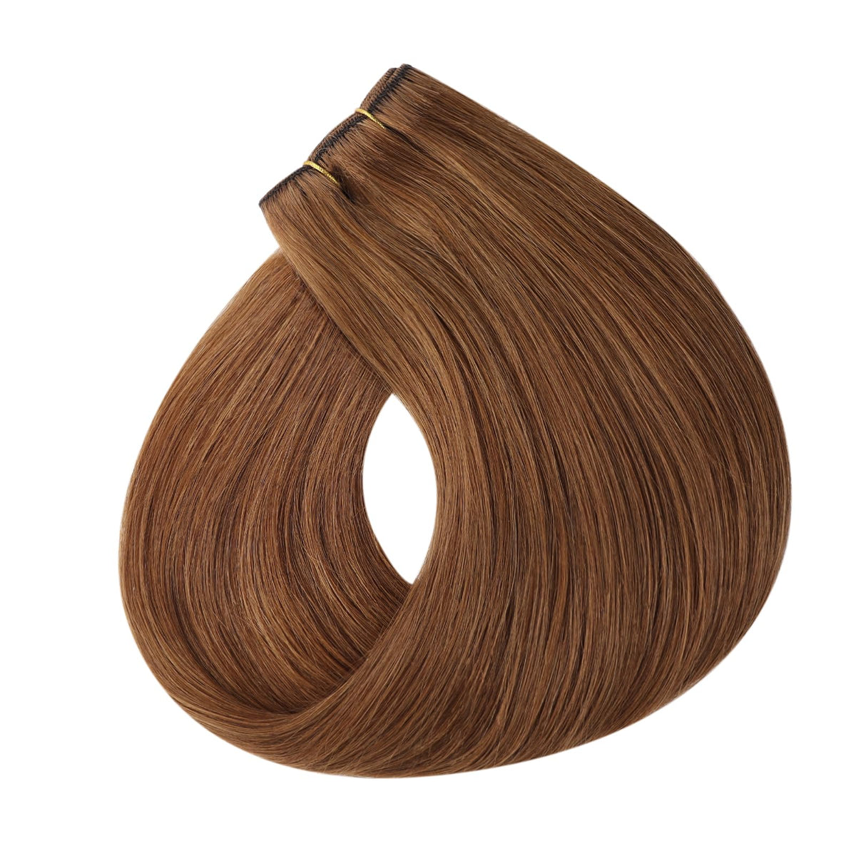 Full Shine weft hair extensions displayed in packaging