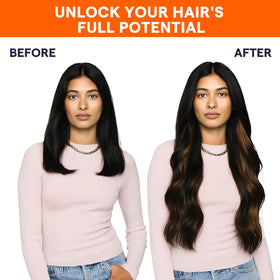 Full Shine Weft Hair Extensions in packaging