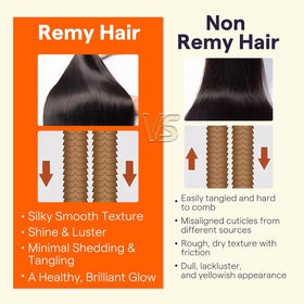 Full Shine Weft Hair Extensions showing double weft construction