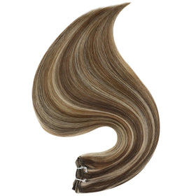 Full Shine Weft Hair Extensions showing double weft design