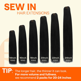 Full Shine Weft Hair Extensions styled in a ponytail