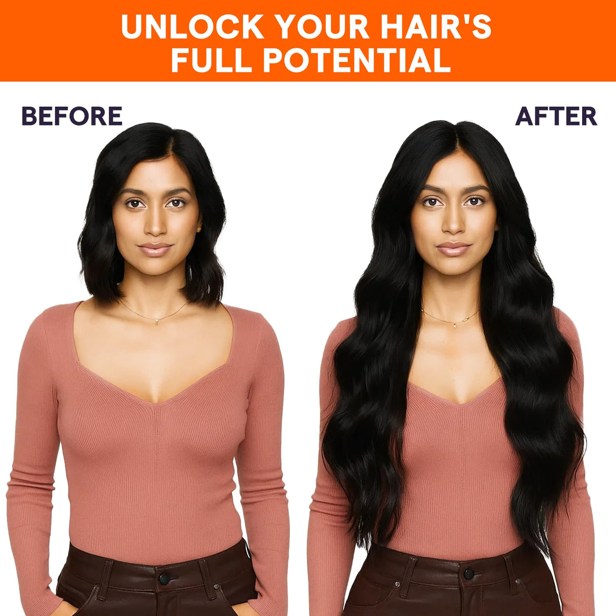 Full Shine Weft Hair Extensions styled with curls
