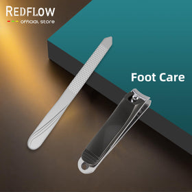 Full view of all tools in RedFlow manicure set
