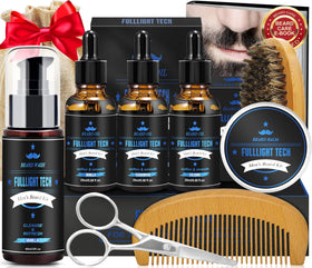 FULLLIGHT TECH Beard Kit including vanilla wash and three oils