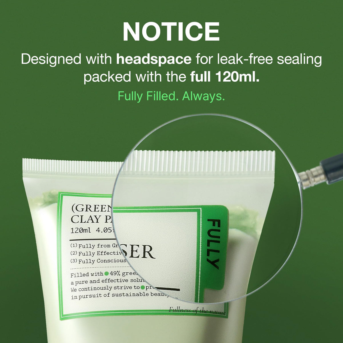 FULLY Green Tomato Pore Clay Mask Cleanser lifestyle shot
