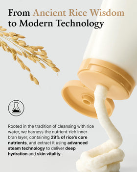 FULLY Rice Dough Mask Cleanser on a bathroom shelf