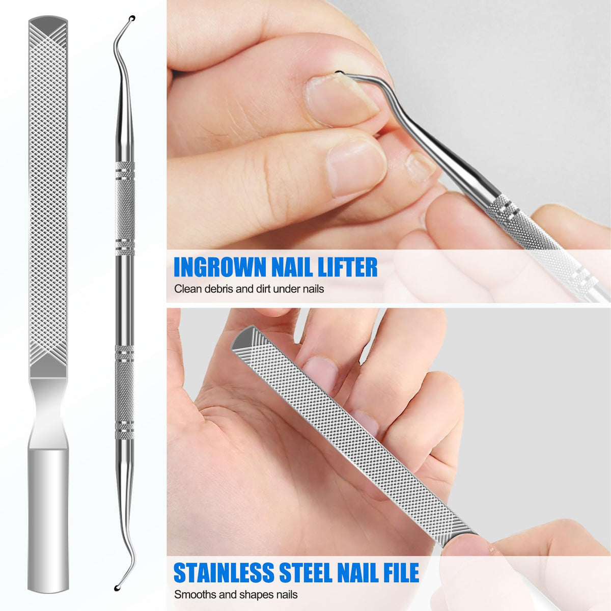 FUMAX toenail clippers safety lock feature