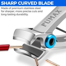 FUMAX toenail clippers side view highlighting the lever
