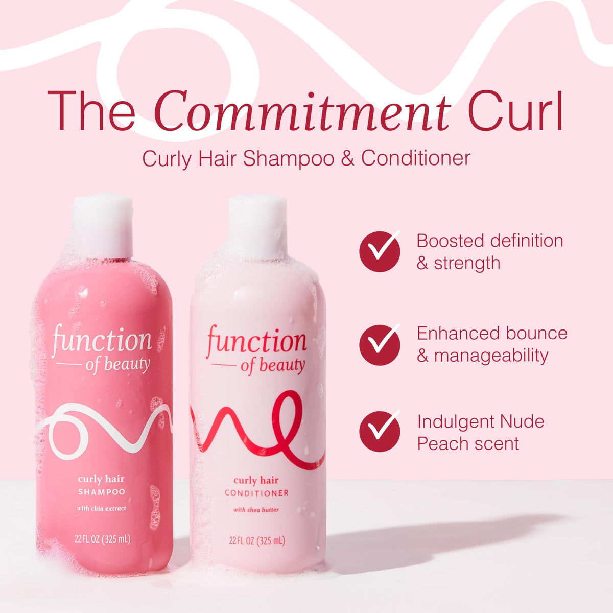 Function of Beauty Curly Hair Conditioner front view, 22 oz