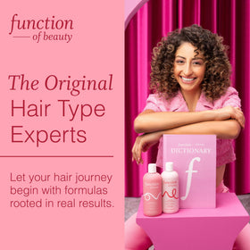 Function of Beauty Curly Hair Shampoo and Conditioner with fresh peaches