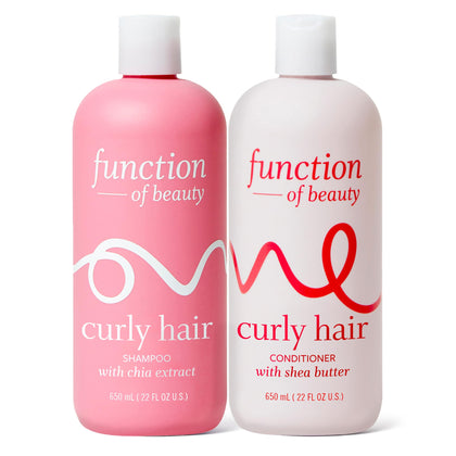 Function of Beauty Curly Hair Shampoo front view, 22 oz