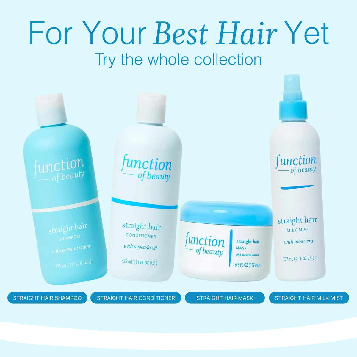 Function of Beauty Straight Hair Conditioner application on hair