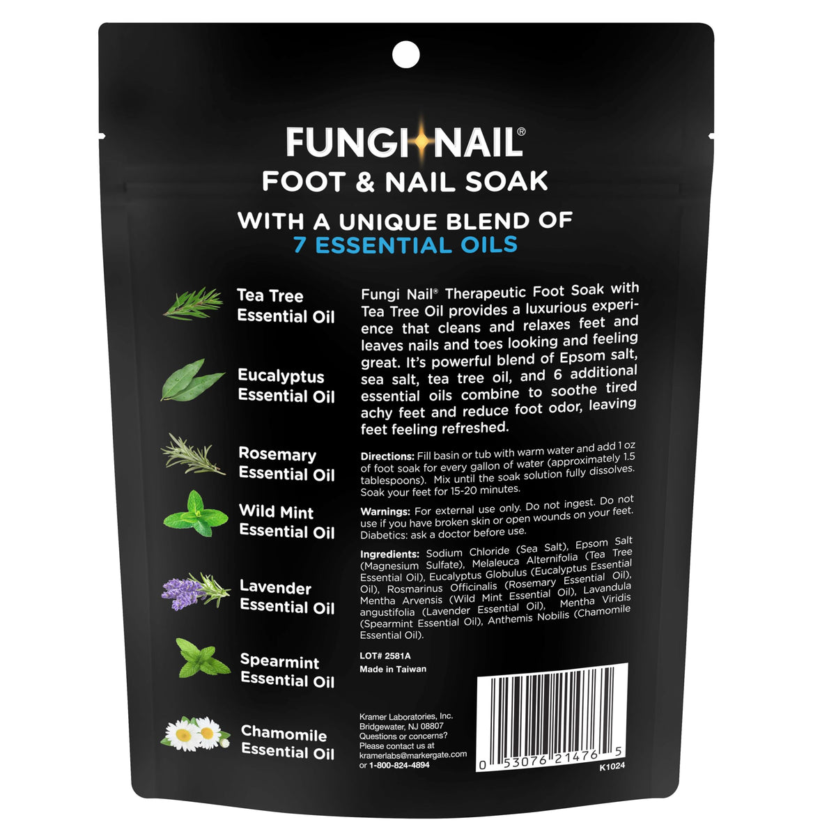 Fungi-Nail Foot Soak being poured into a foot bath