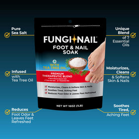 Fungi-Nail Foot Soak packaging with essential oils