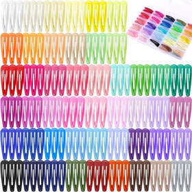 Funtopia 150pcs hair clips set in assorted vibrant colours