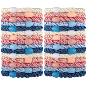 Funtopia 30 Pcs Hair Ties assorted colours front view