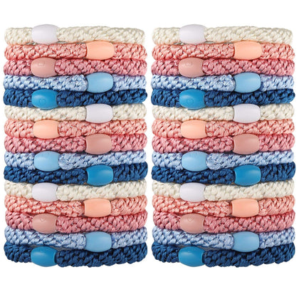 Funtopia 30 Pcs Hair Ties assorted colours front view
