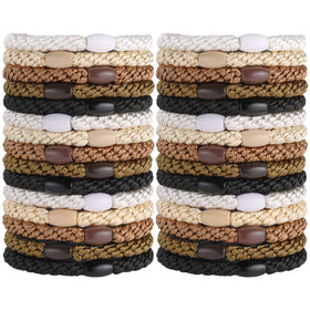 Funtopia 30Pcs hair ties assorted colours front view