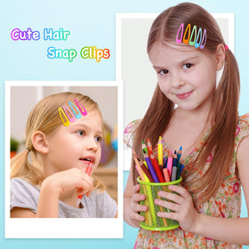 Funtopia hair clips in use for a stylish hairstyle