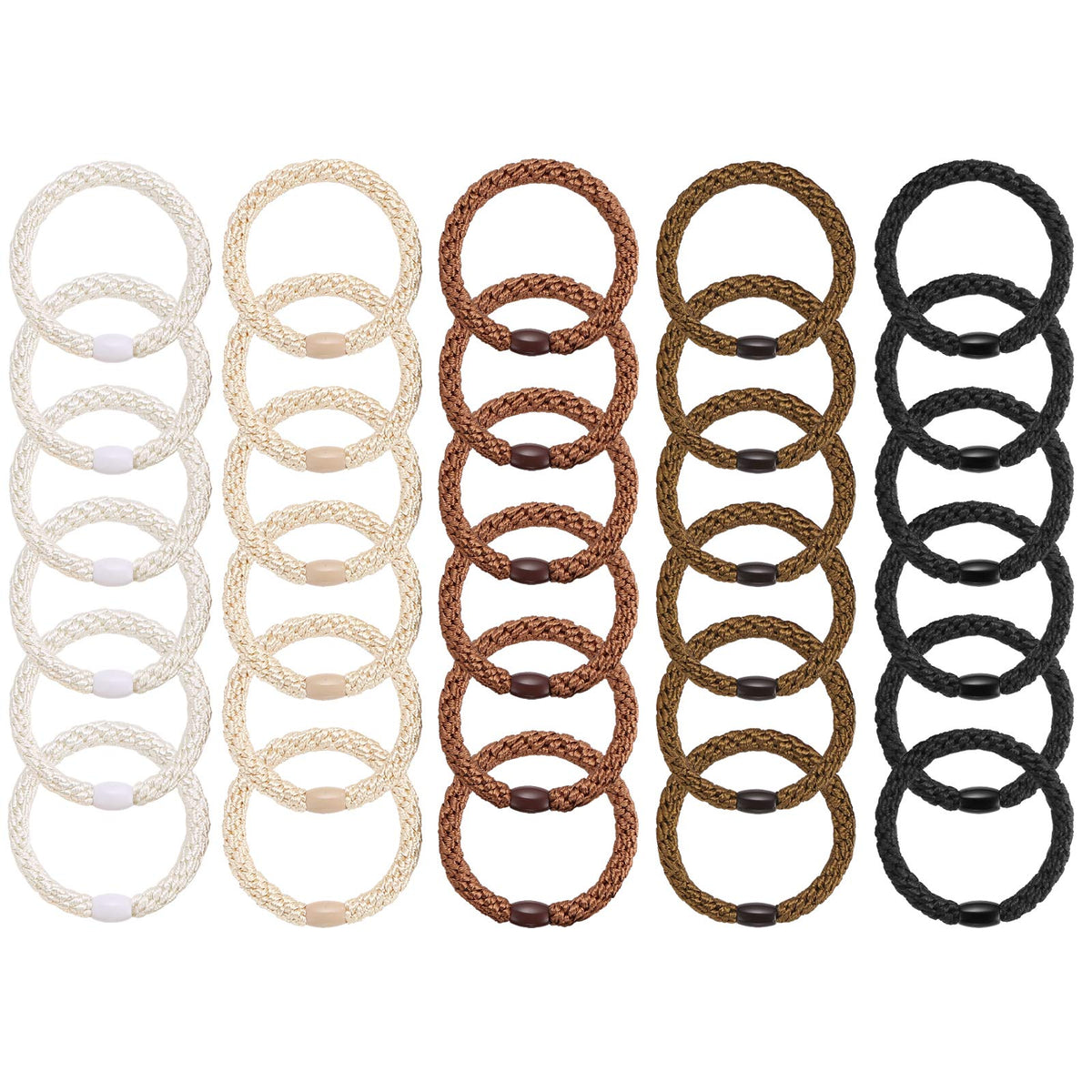 Funtopia hair ties in a close-up view showcasing durability