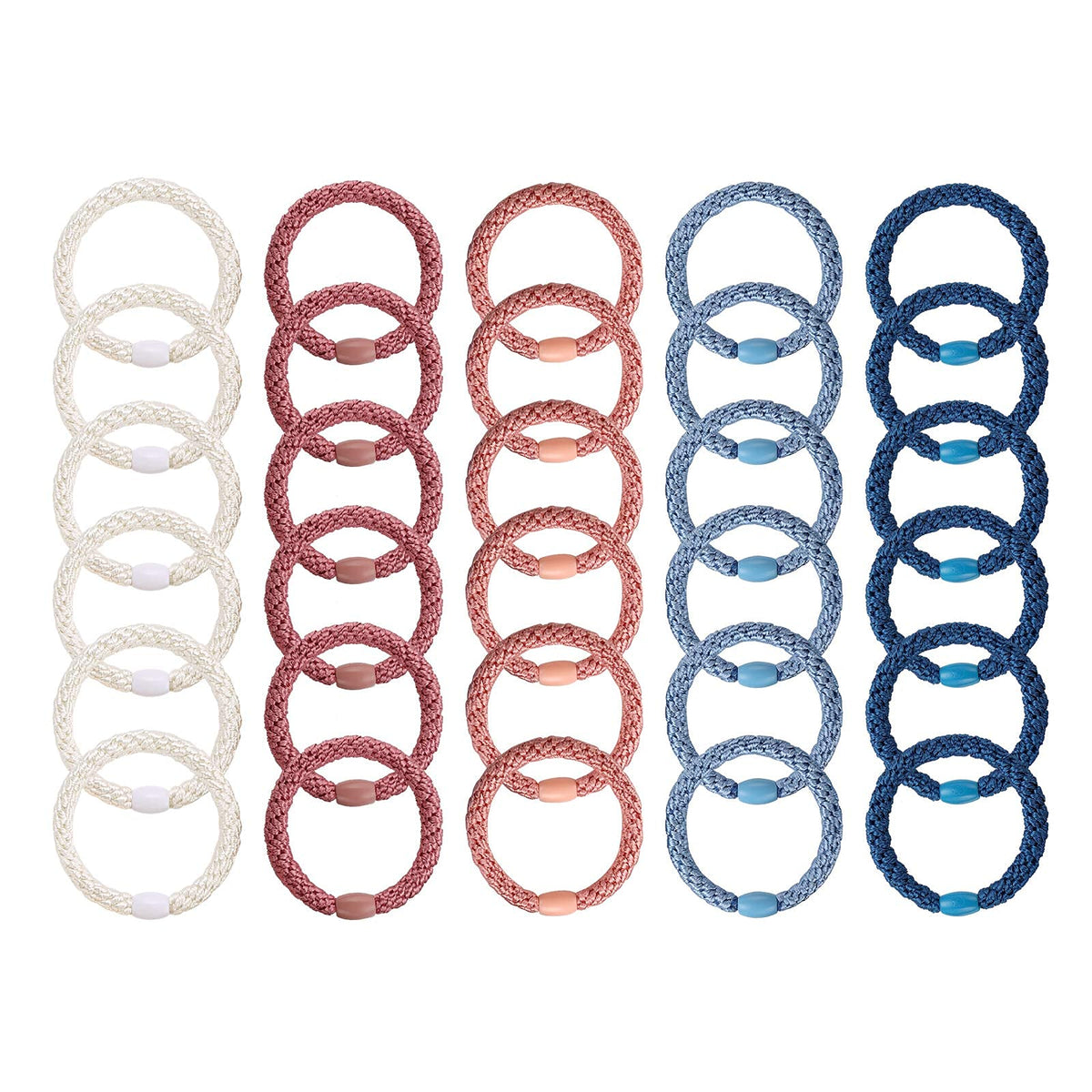 Funtopia hair ties packaging with 30 elastics