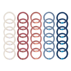 Funtopia hair ties packaging with 30 elastics