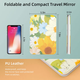 FUNTOUCH Lighted Makeup Mirror 180° rotation feature