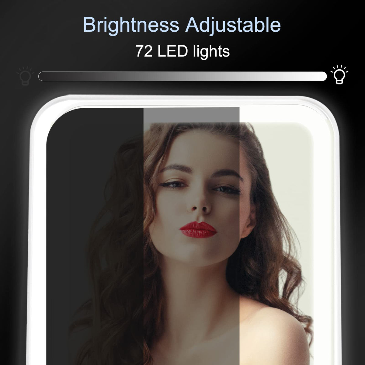 FUNTOUCH Lighted Makeup Mirror in a compact size for travel