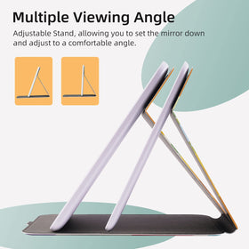 FUNTOUCH Lighted Makeup Mirror showcasing 3 colour lighting options