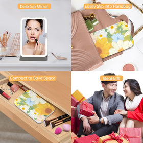 FUNTOUCH Lighted Makeup Mirror with packaging