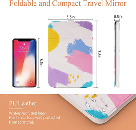 FUNTOUCH rechargeable makeup mirror side view with charging port
