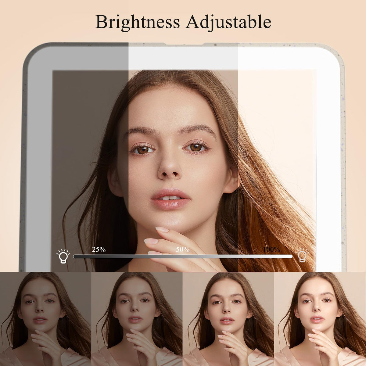 FUNTOUCH Travel Makeup Mirror in a lifestyle setting